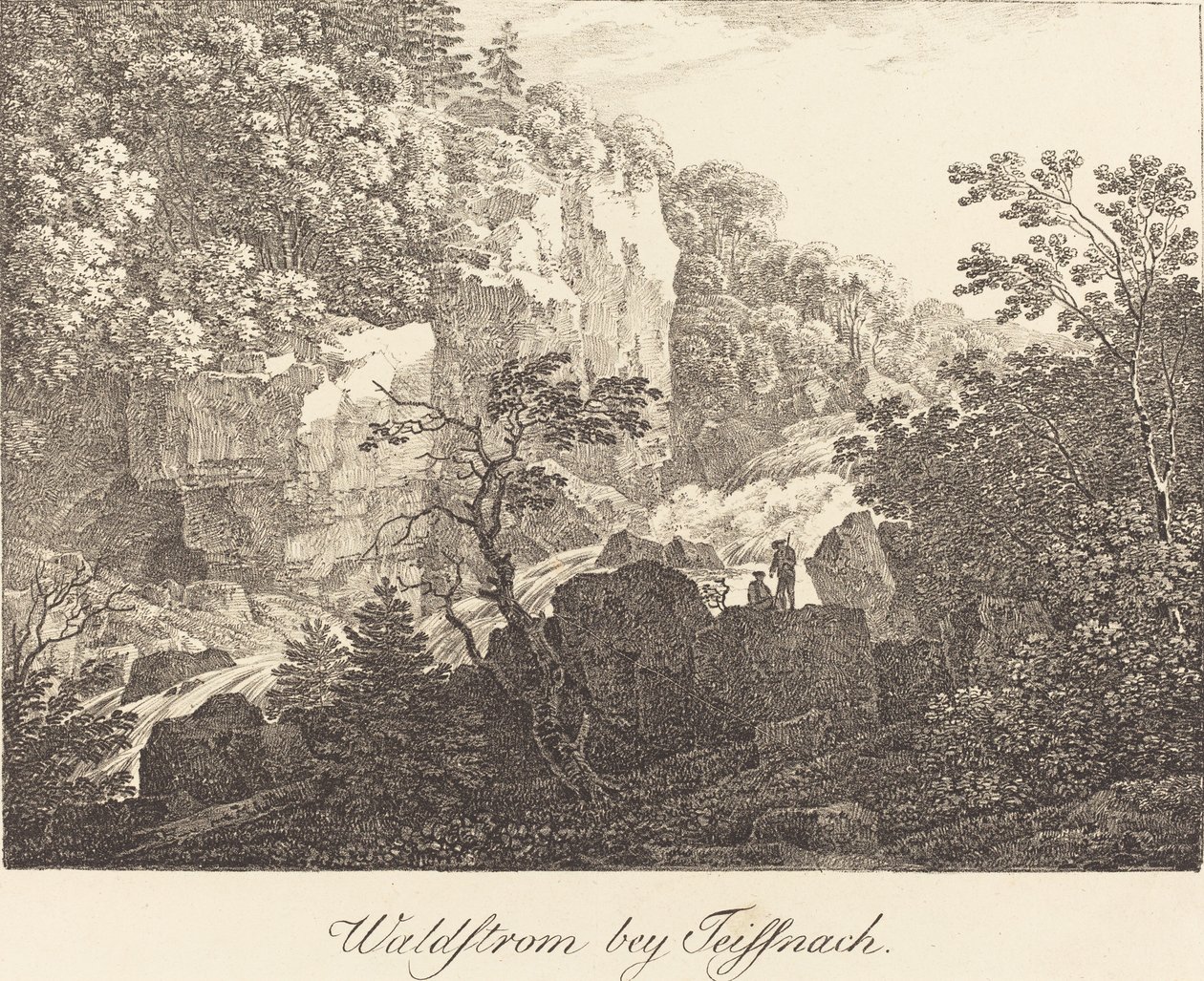 Waldstrom bey Teissnach autorstwa Max Joseph Wagenbauer