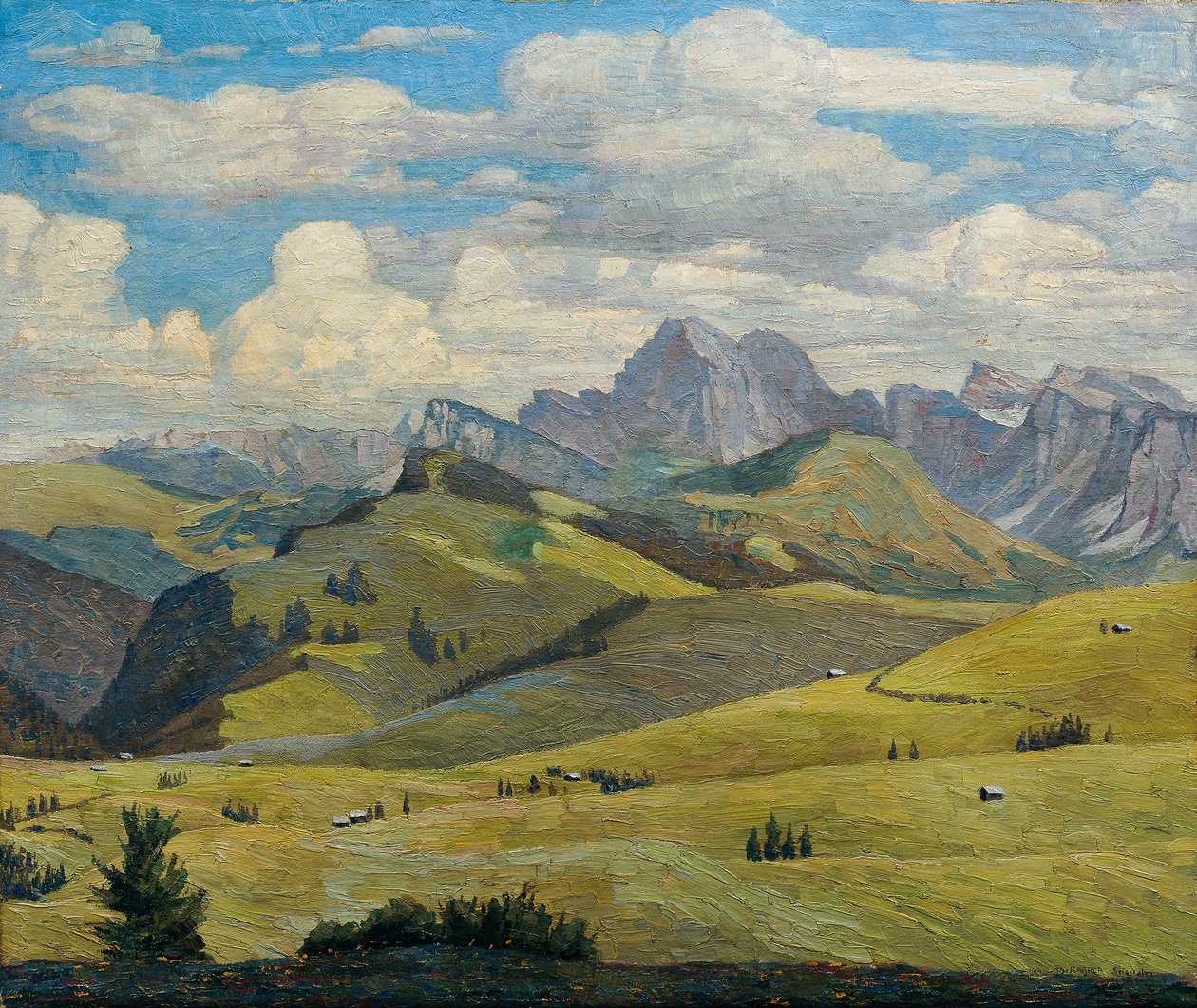 Alpe di Siusi (Południowy Tyrol) autorstwa Max Kahrer