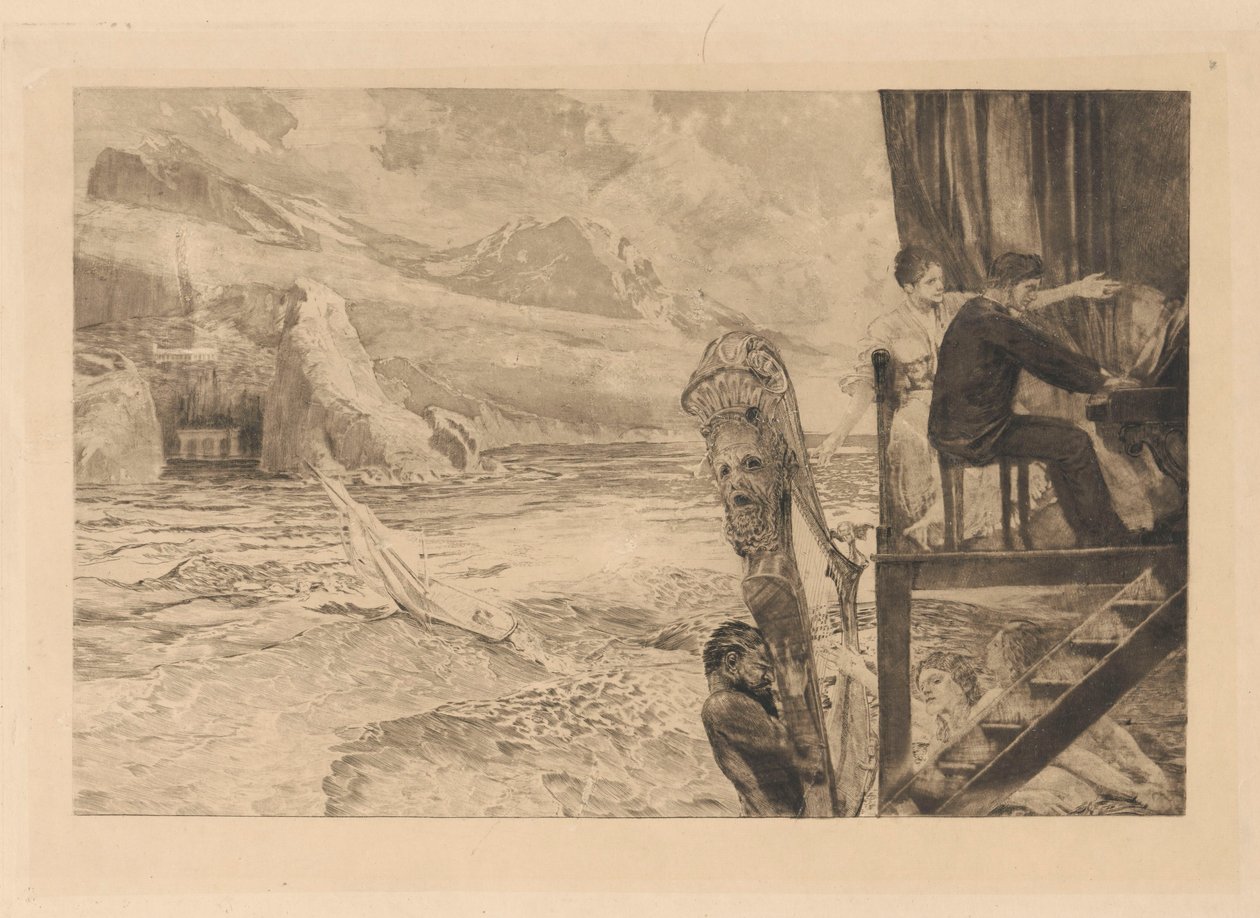 Accorde, strona 1, Fantazja na temat Brahmsa, op. XII autorstwa Max Klinger