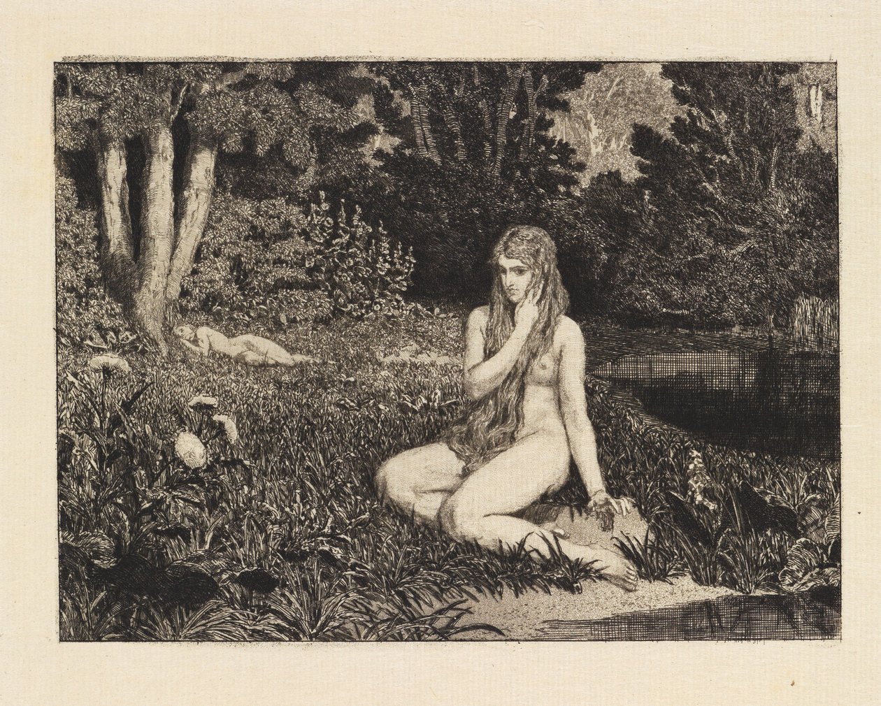 Ewa (Ewa i przyszłość, opus III, arkusz 1) autorstwa Max Klinger