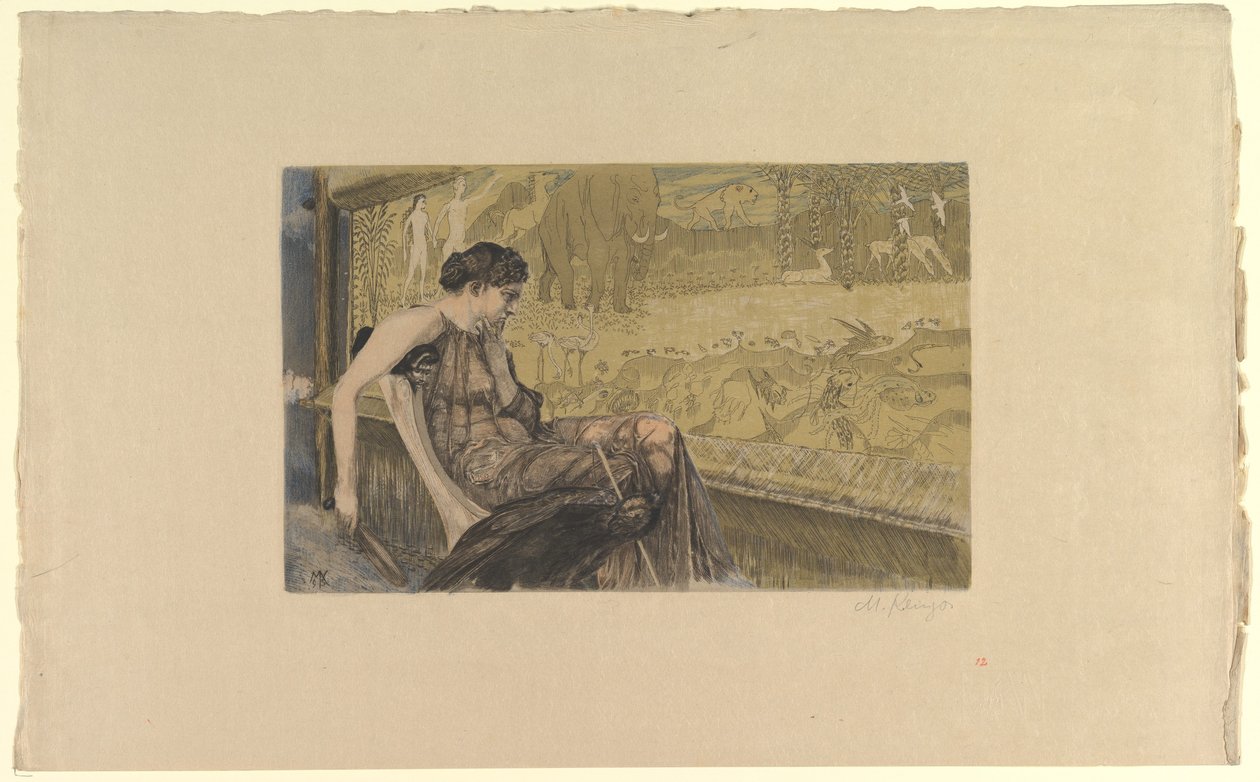Certyfikat Leuckart (Penelope) autorstwa Max Klinger
