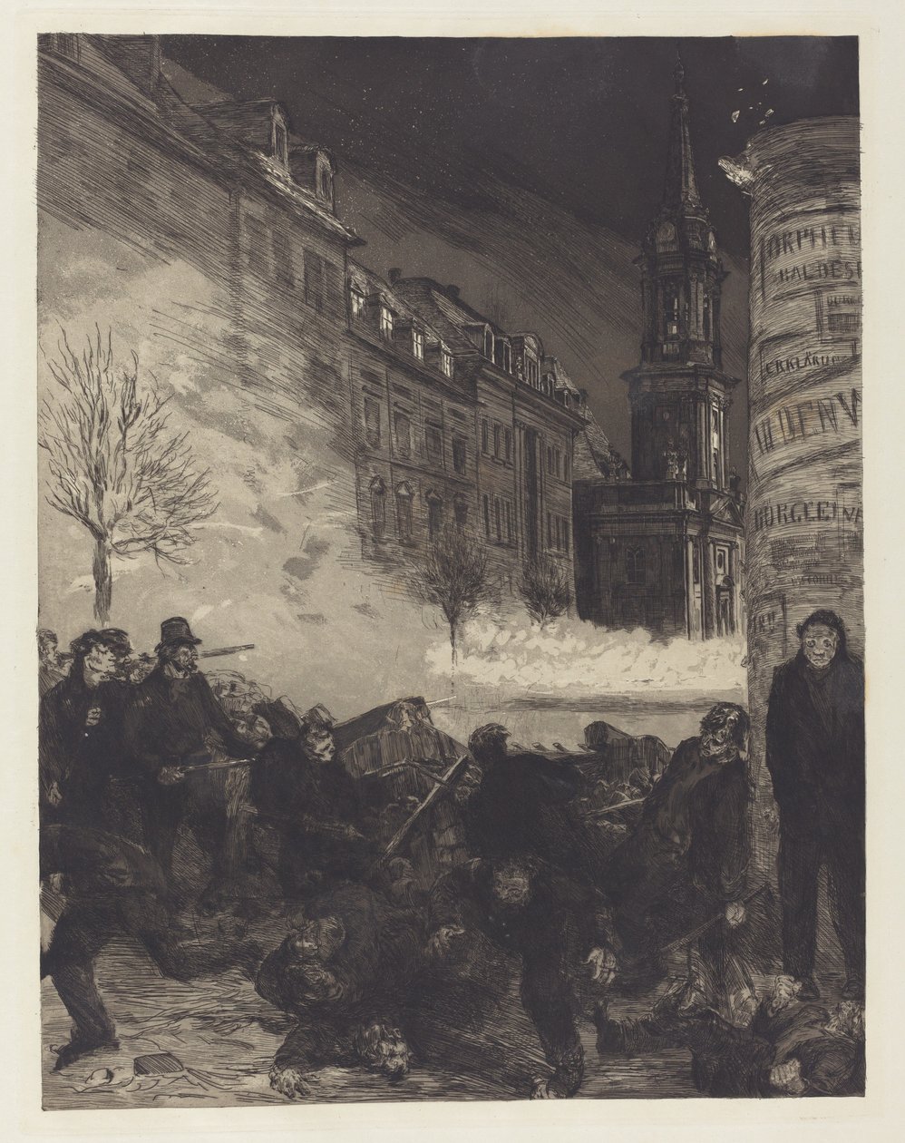 Märztage II Dni marcowe II, 1883. autorstwa Max Klinger