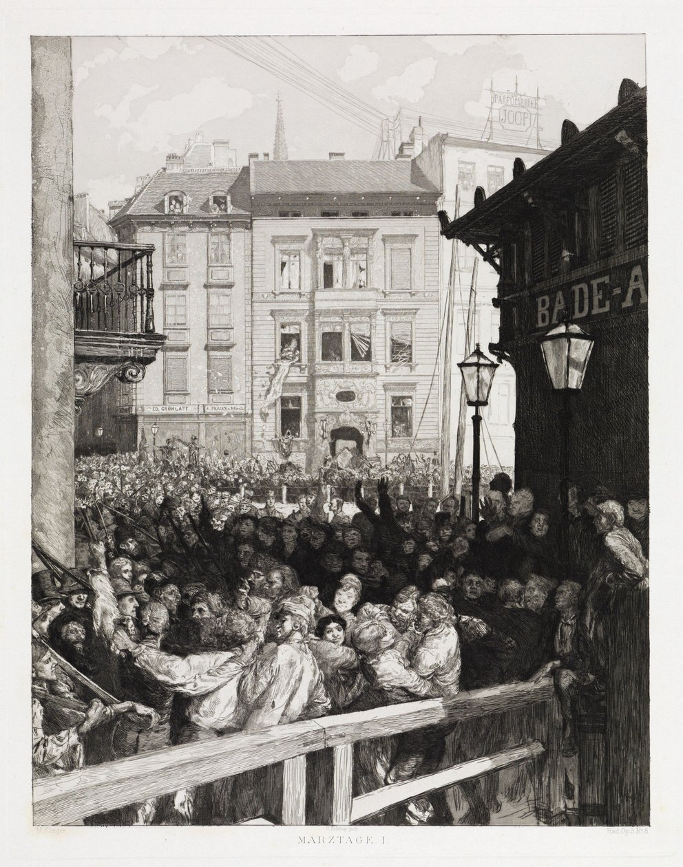 Dni marcowe I (Dramaty, opus IX, arkusz 8) autorstwa Max Klinger