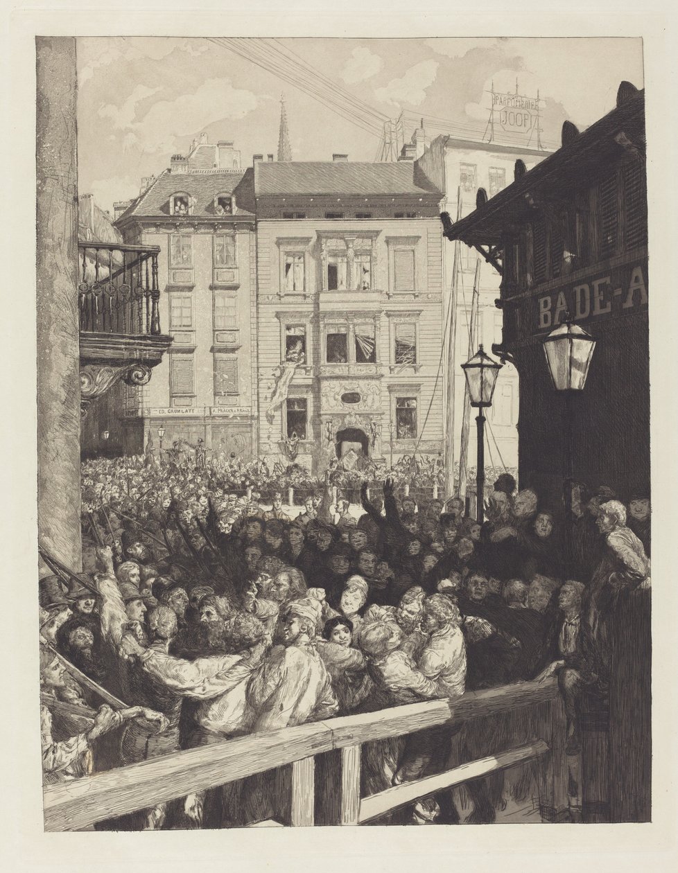 Märztage I Dni marcowe I, 1883. autorstwa Max Klinger