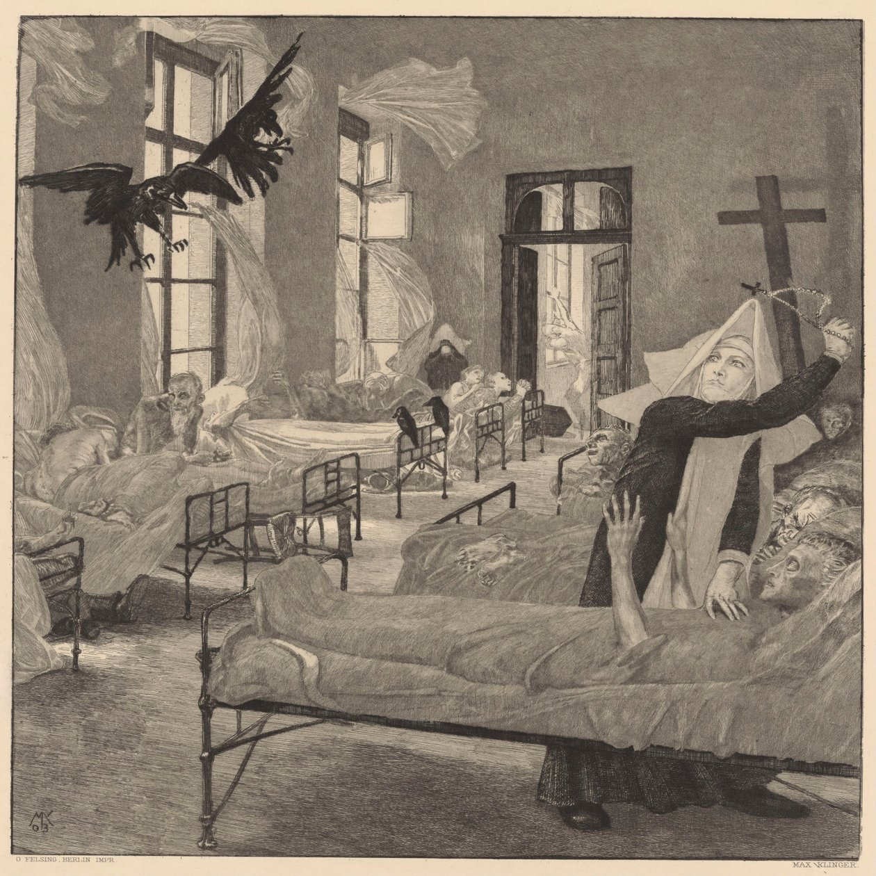 Dżuma autorstwa Max Klinger