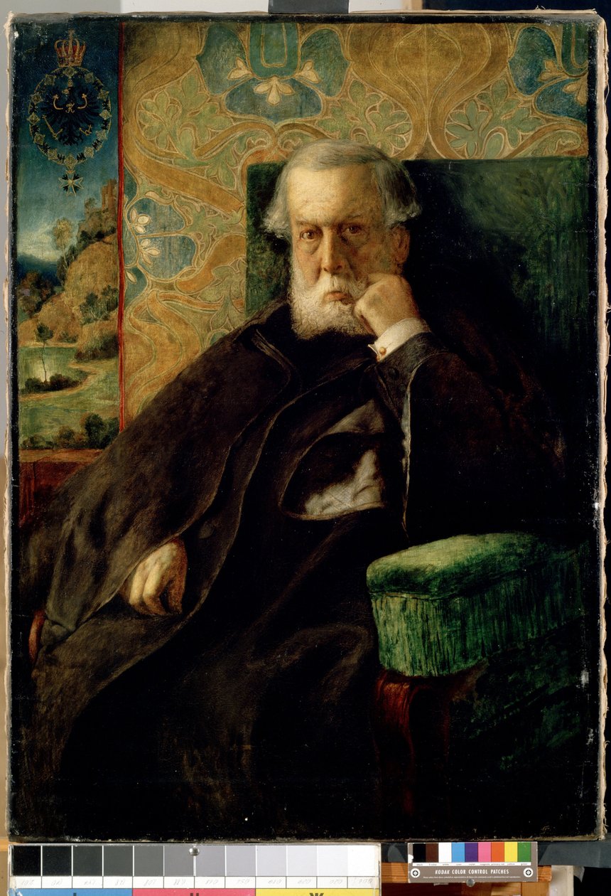""Portret of Doctor von Meyer"" Obraz Maxa Klingera (1857-1920) Wymiary 111,3x80,2 cm Muzeum Sztuk Pięknych Mikalojus Konstantinas Ciurlionis, Kowno, Litwa autorstwa Max Klinger