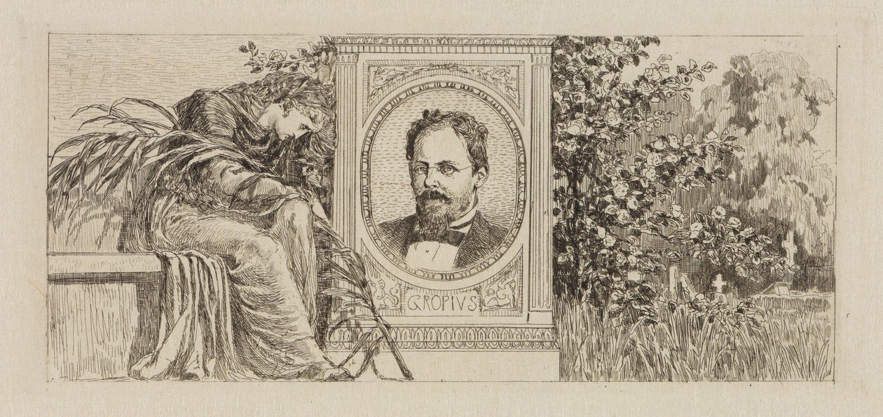 Profesor Gropius autorstwa Max Klinger