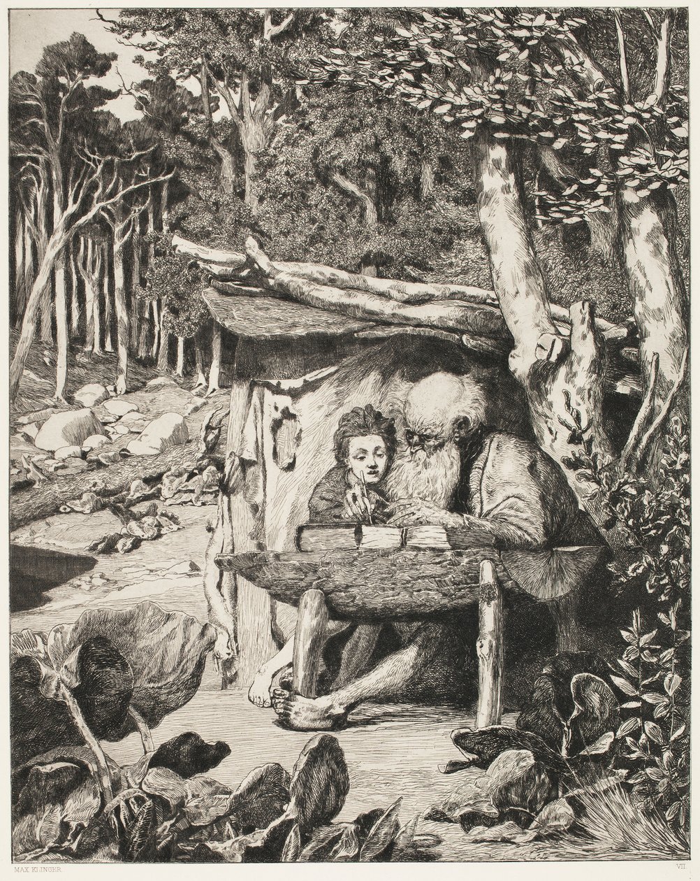 Biurko Simpliciusa autorstwa Max Klinger