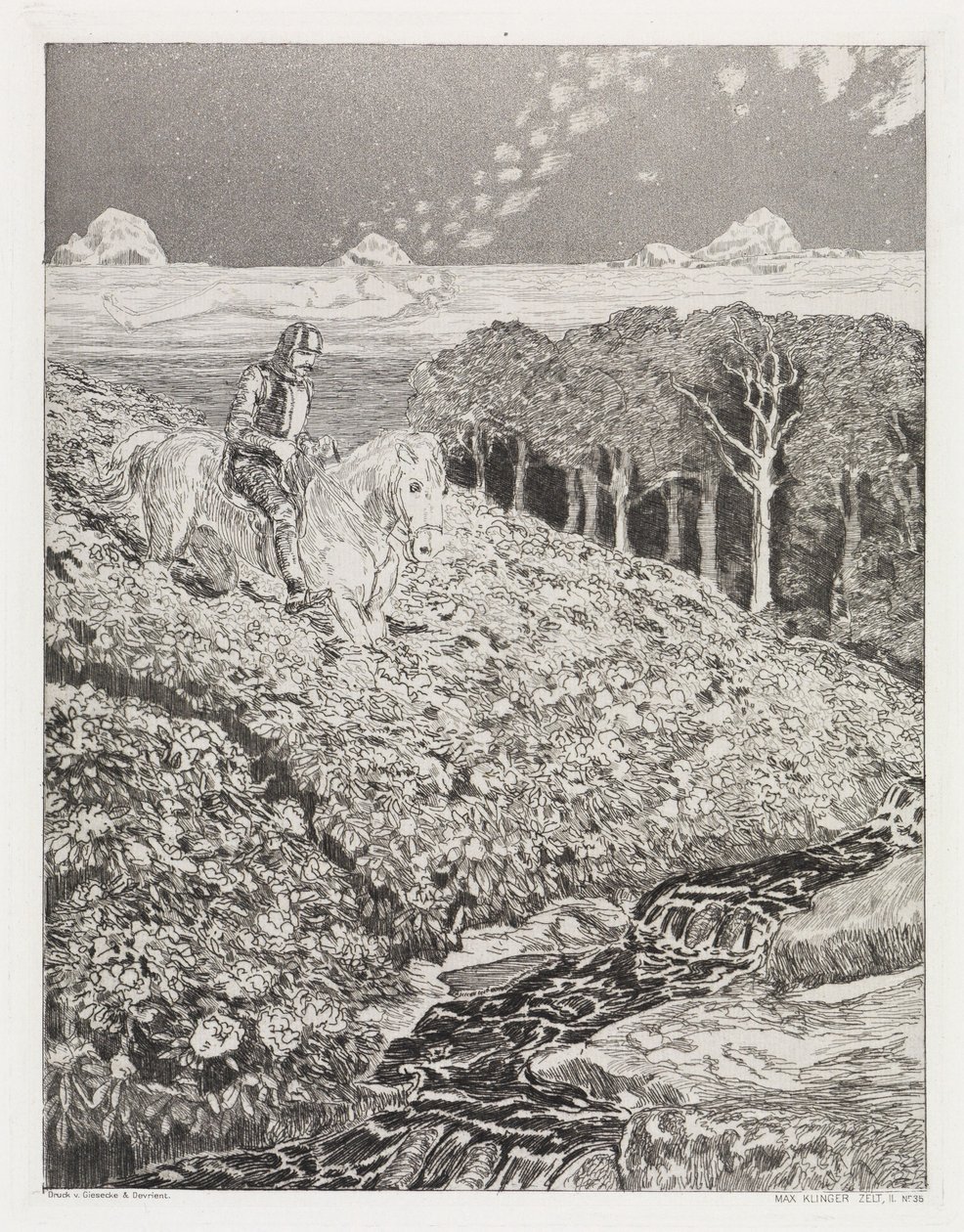 Droga snu (Namiot, opus XIV, część 2, nr 35) autorstwa Max Klinger