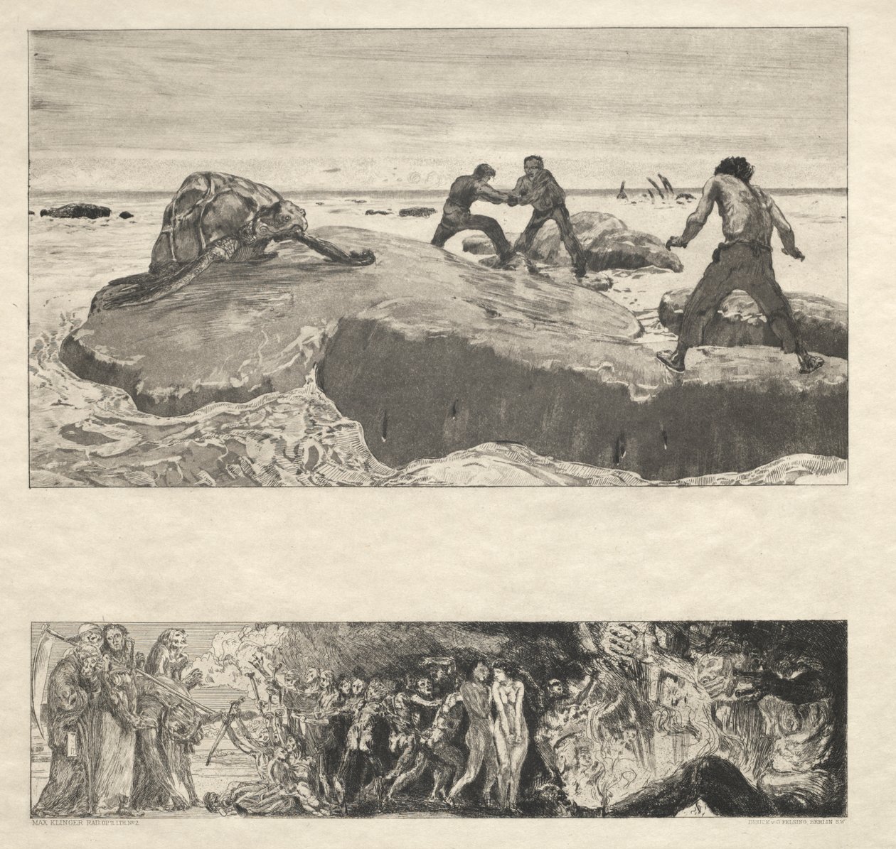 Vom Tode I, (Opus II, 1889) nr. 2 autorstwa Max Klinger