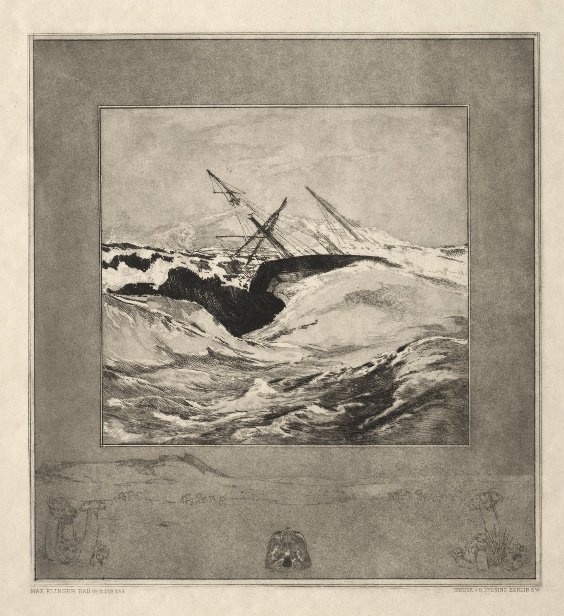 Vom Tode I, (Opus II, 1889) nr. 3 autorstwa Max Klinger