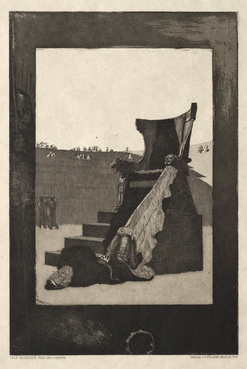 Vom Tode I, (Opus II, 1889) nr. 6 autorstwa Max Klinger