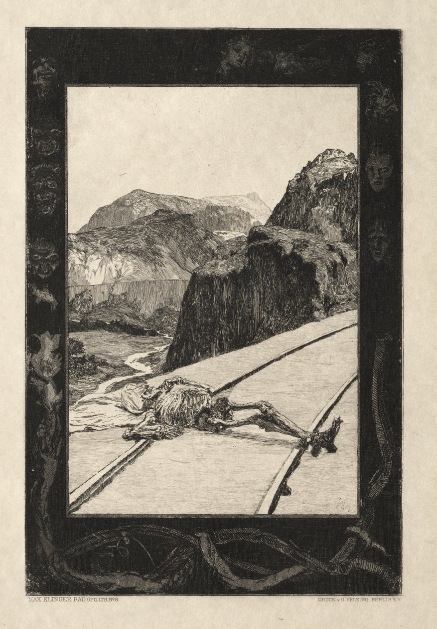 Vom Tode I, (Opus II, 1889) nr. 8 autorstwa Max Klinger
