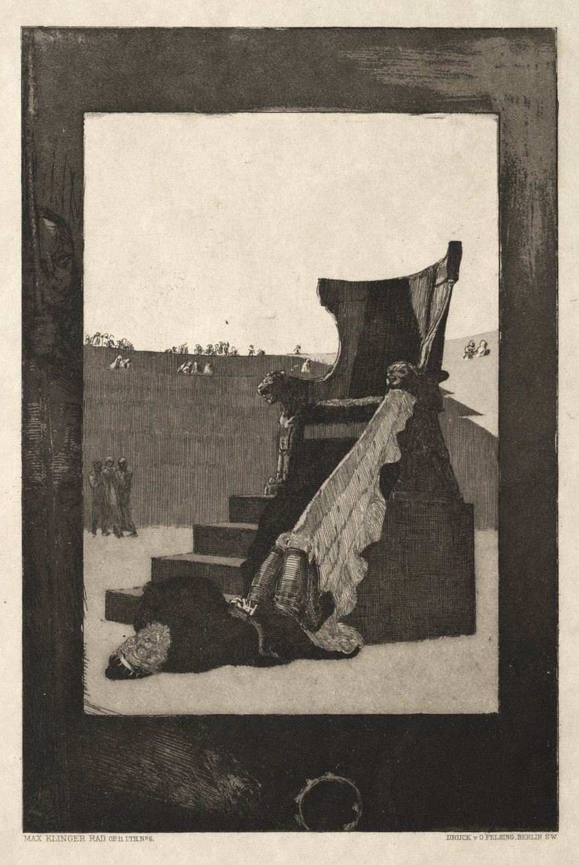Oto Tode I, Opus I, 1889 nr. 6. autorstwa Max Klinger