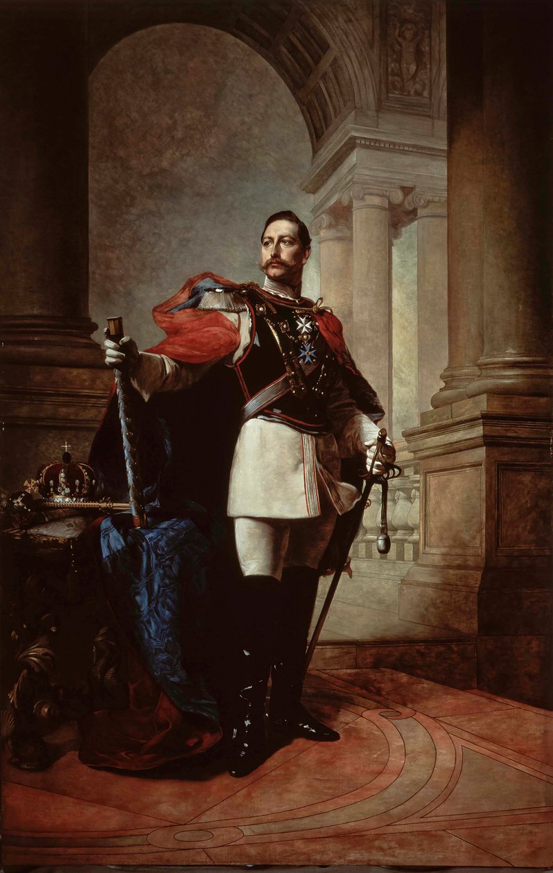 Portret cesarza niemieckiego Wilhelma II 1859-1941, króla Prus, 1904. autorstwa Max Koner