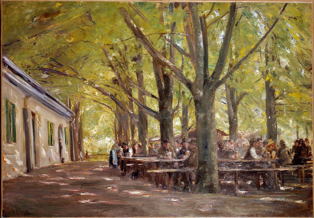 Browar wiejski w Branneburgu w Baviere w 1893 r. Obraz Maxa Liebermanna (1847-1935) 1893 r. nd. 0,7x1 m Paryż, Muzeum Orsay. autorstwa Max Liebermann