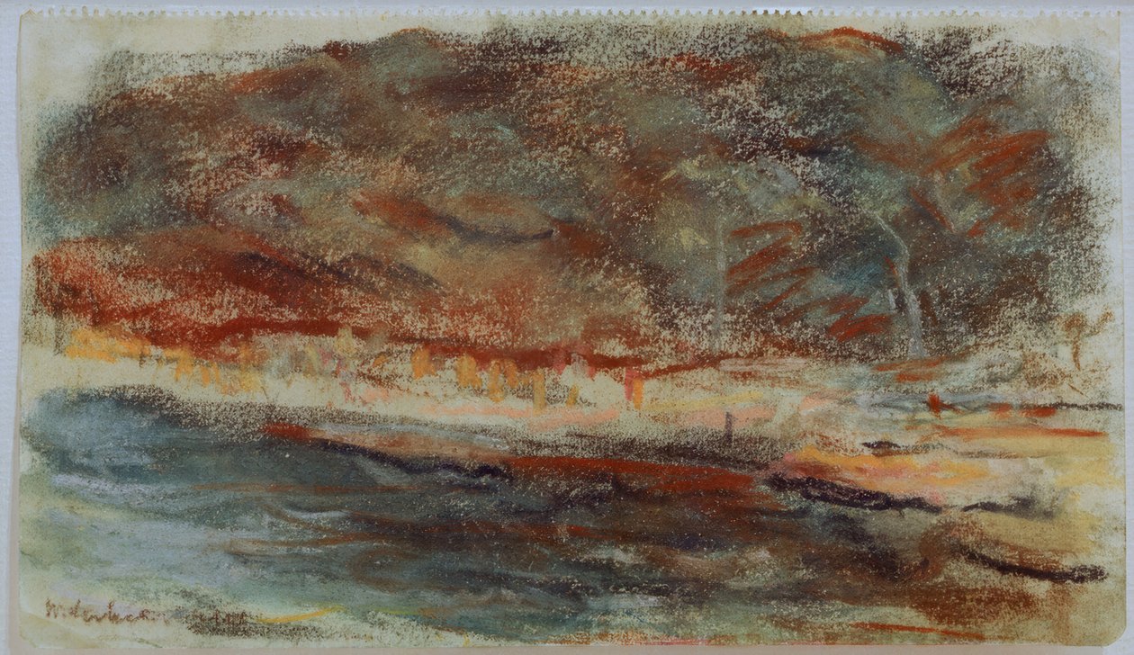 Wieczorny krajobraz w Hamburgu autorstwa Max Liebermann