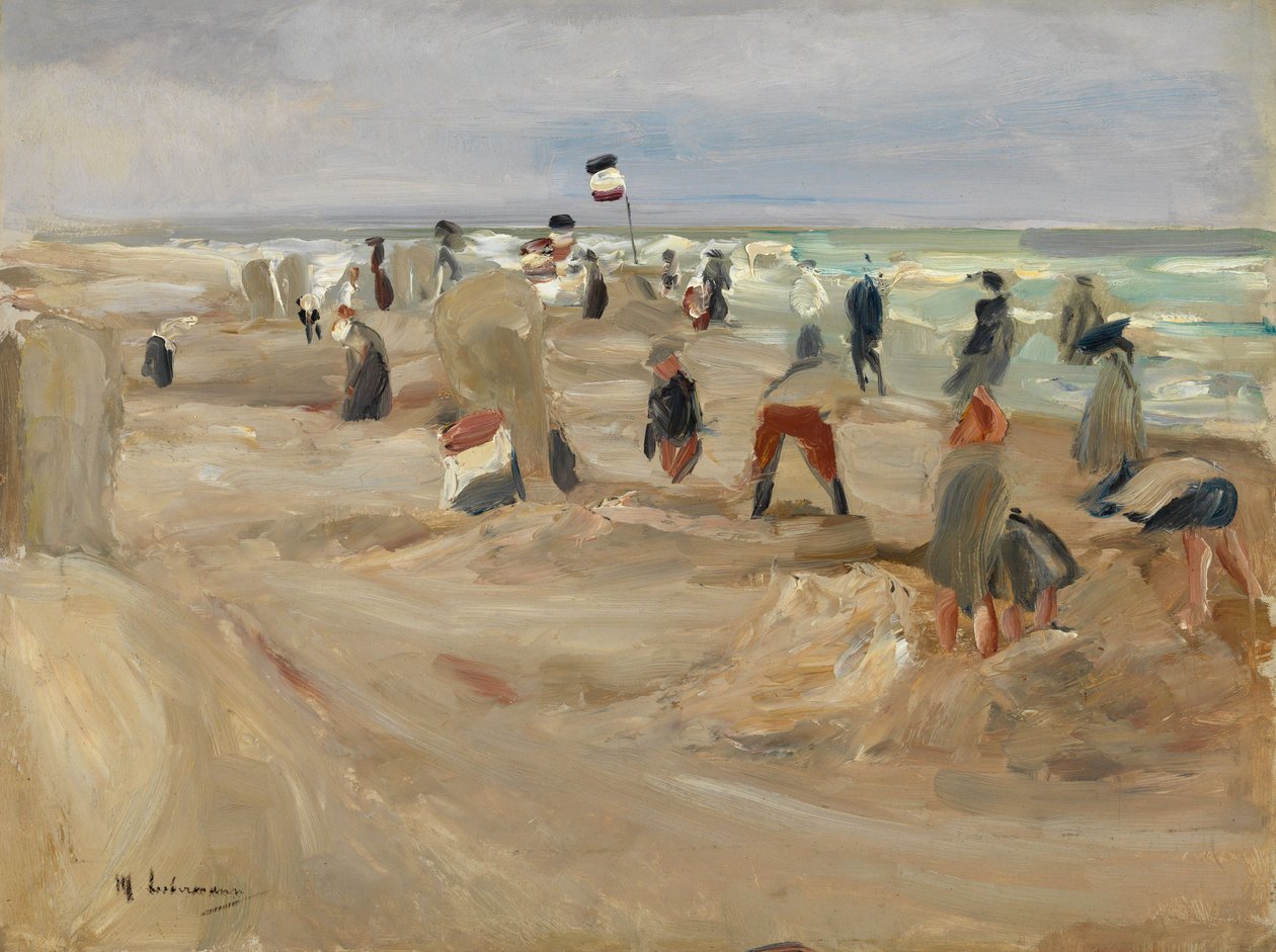 Na plaży w Noordwijk autorstwa Max Liebermann