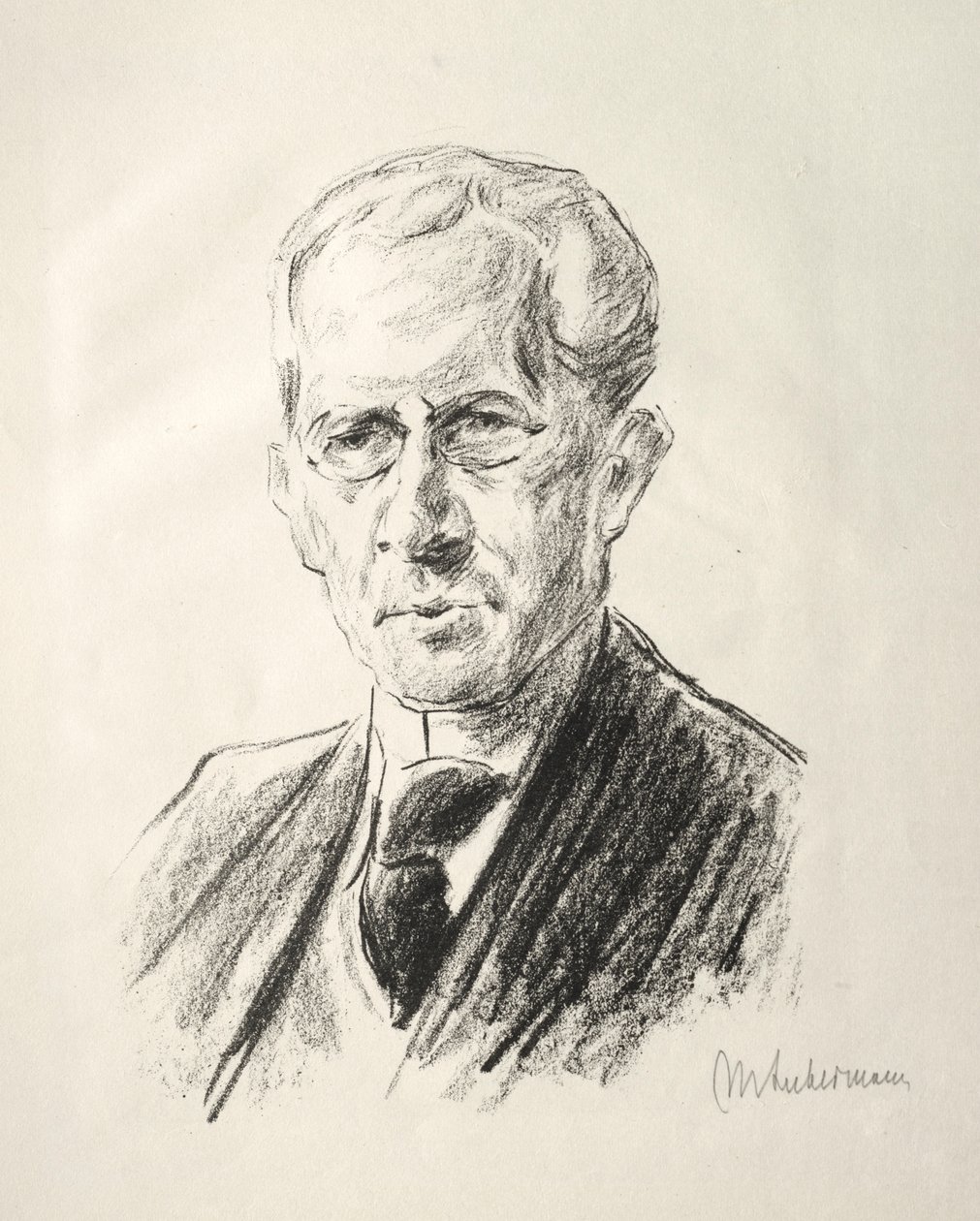 Teczka Arno Holza: Portret Arno Holza, 1923. autorstwa Max Liebermann