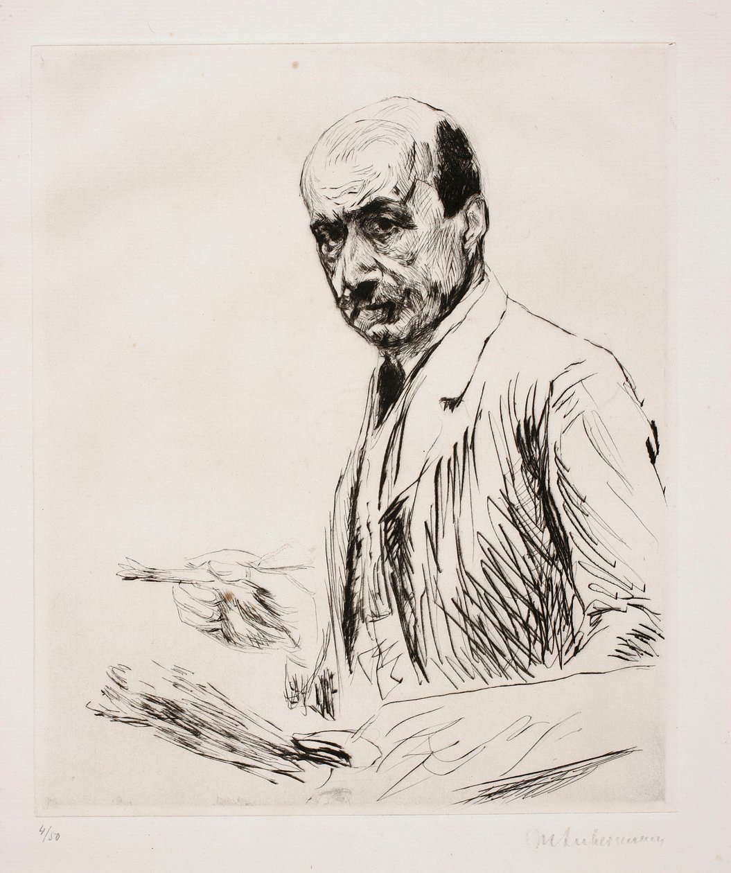 Autoportret z paletą autorstwa Max Liebermann