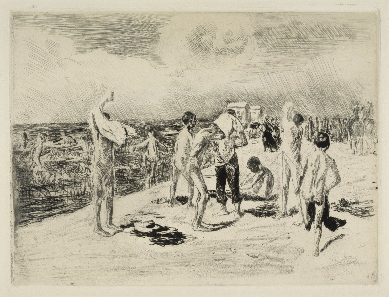 Kąpiący się chłopcy autorstwa Max Liebermann