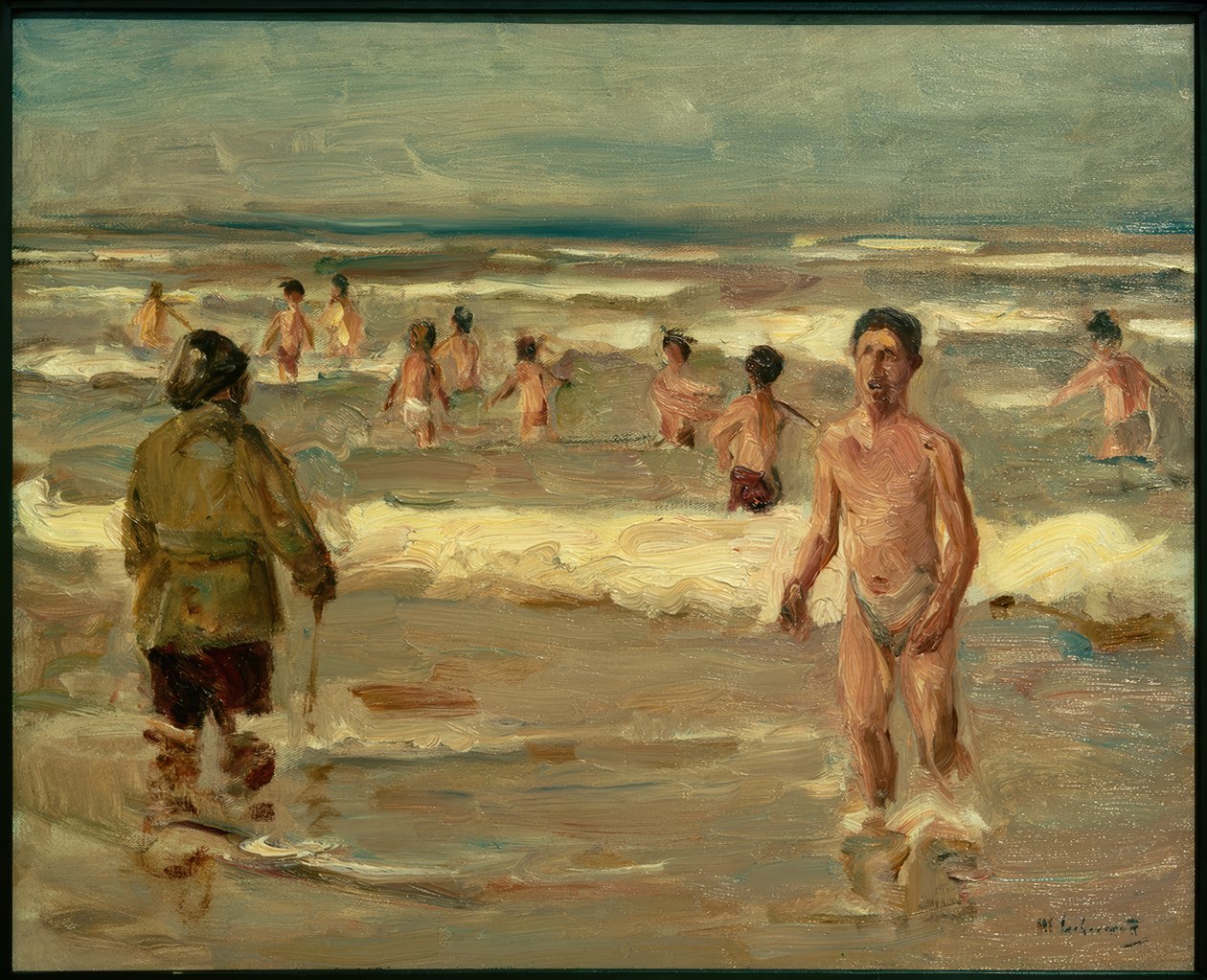Chłopcy kąpiący się w morzu autorstwa Max Liebermann
