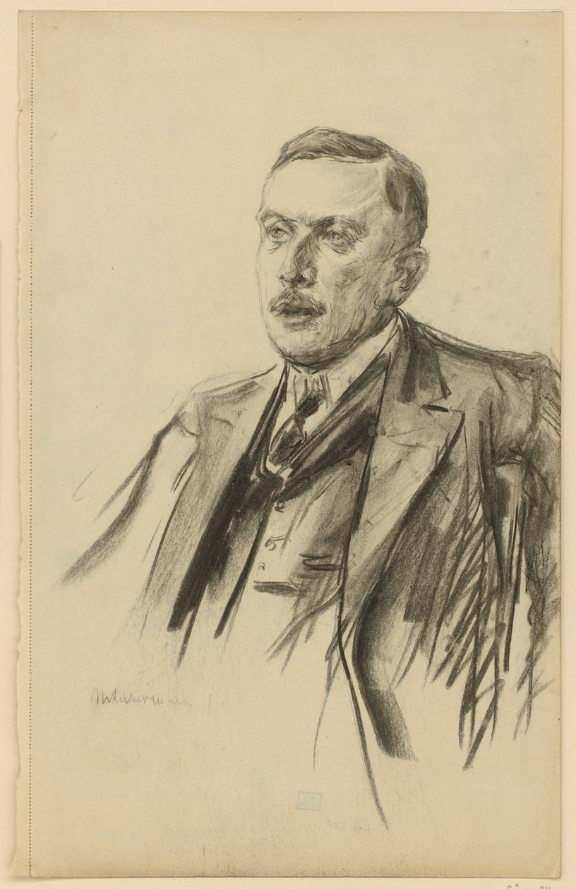 Portret sekretarza stanu Richarda von Kühlmanna autorstwa Max Liebermann