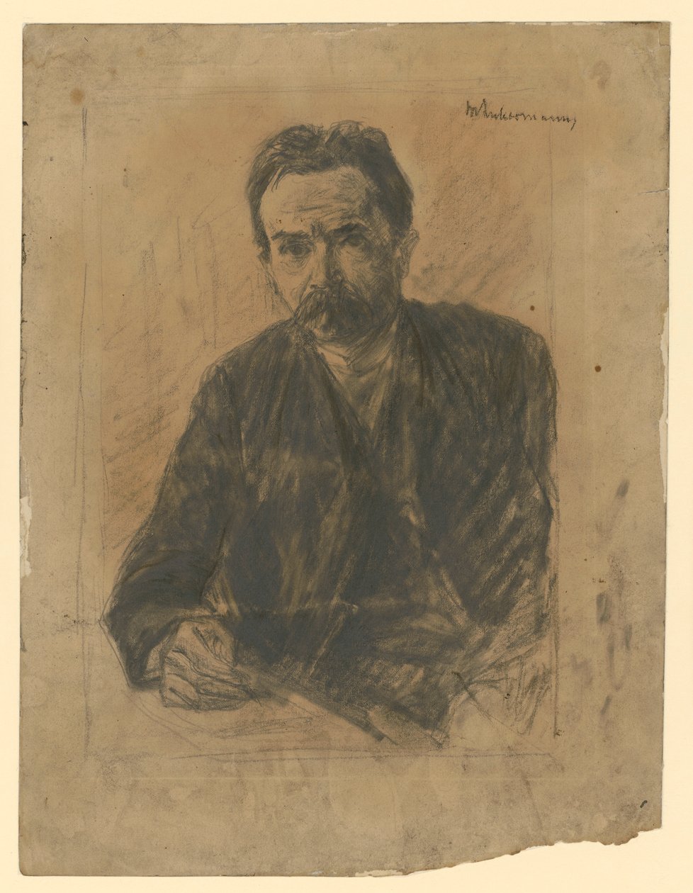 Portret poety Eduarda Grisebacha autorstwa Max Liebermann