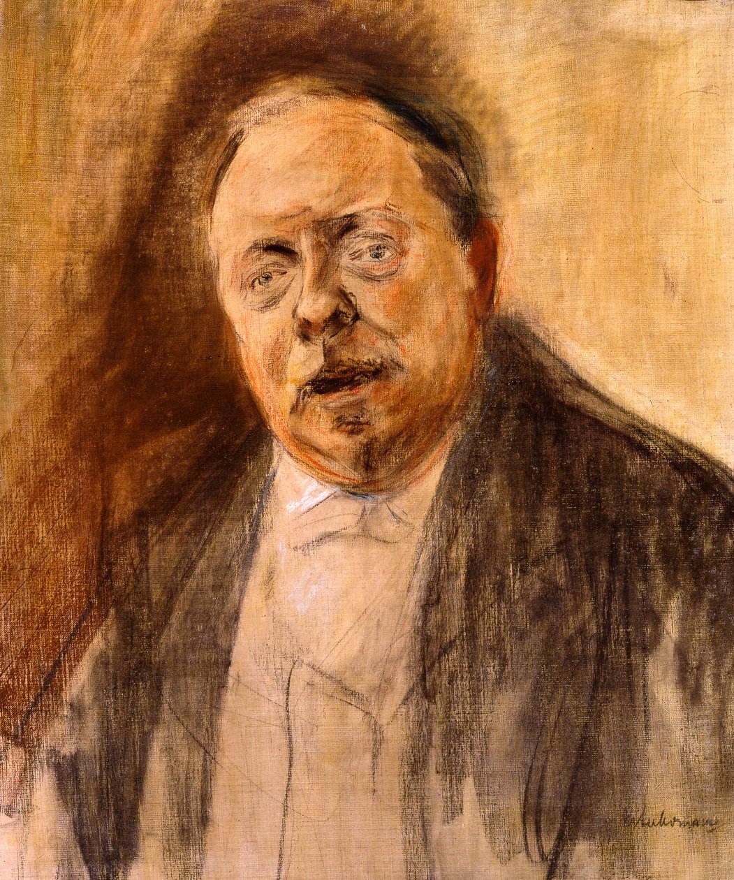 Studium portretowe barona Alfreda von Bergera autorstwa Max Liebermann