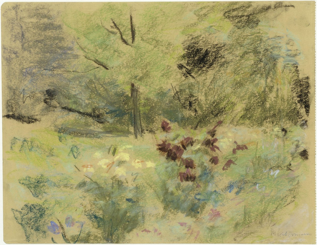 Kwiaty i drzewa autorstwa Max Liebermann