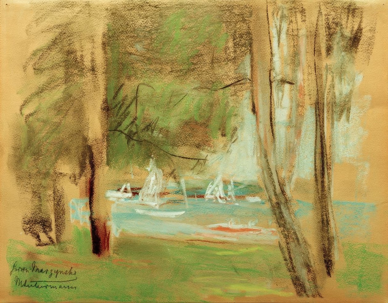 Łodzie na Wannsee autorstwa Max Liebermann