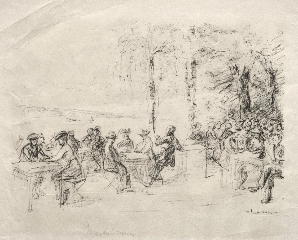 Kawiarnia na Haweli autorstwa Max Liebermann
