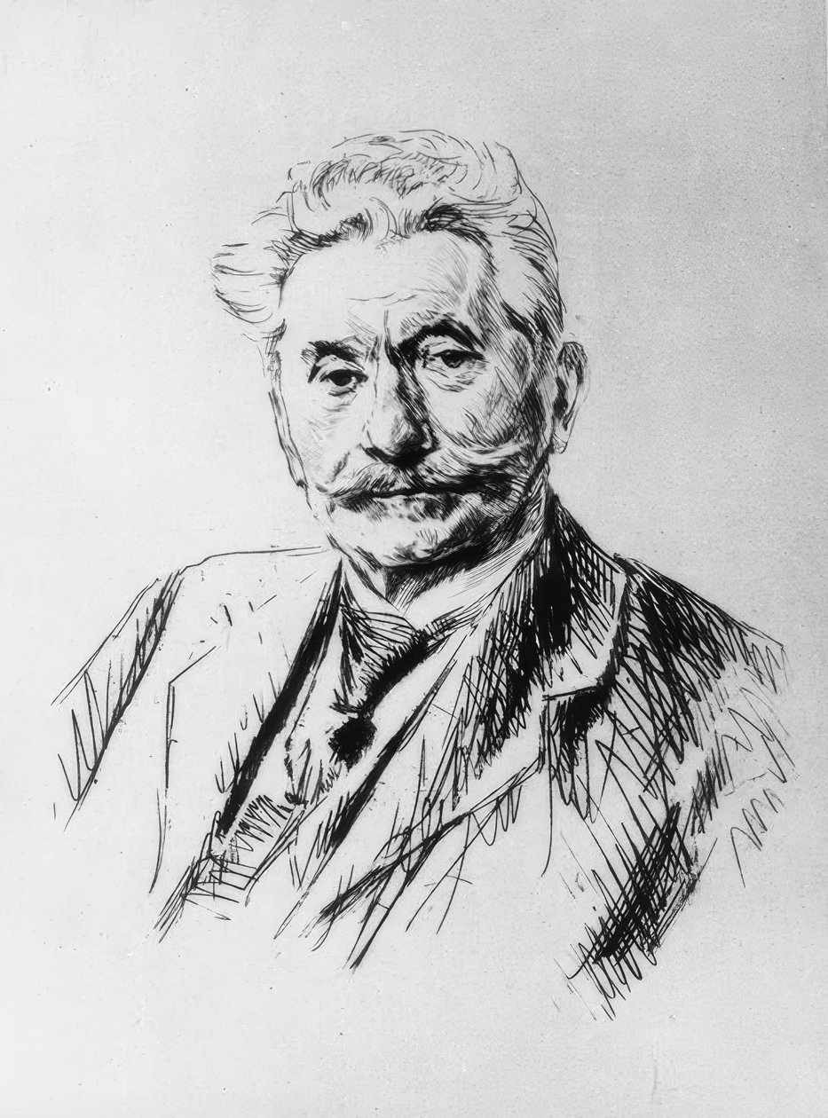 Carl Legien, akwaforta Liebermanna autorstwa Max Liebermann