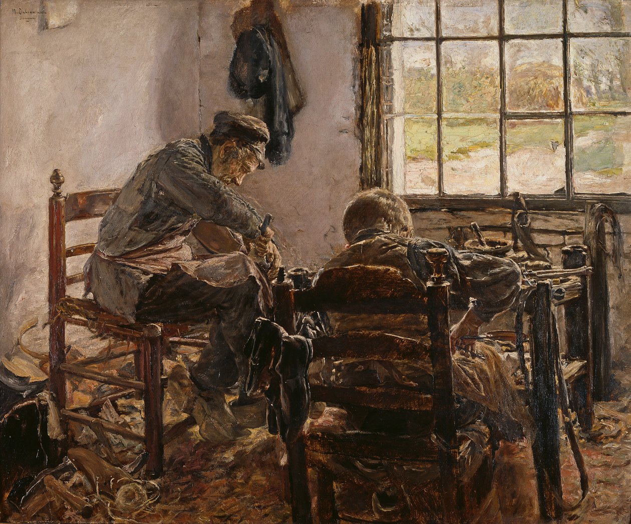 Warsztat szewca autorstwa Max Liebermann
