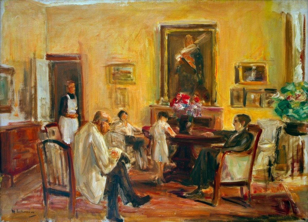 Artysta i jego rodzina w swoim domu nad Wannsee autorstwa Max Liebermann