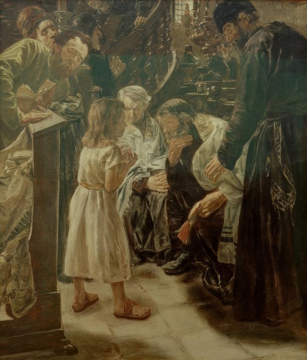 Dwunastoletni Jezus w świątyni autorstwa Max Liebermann