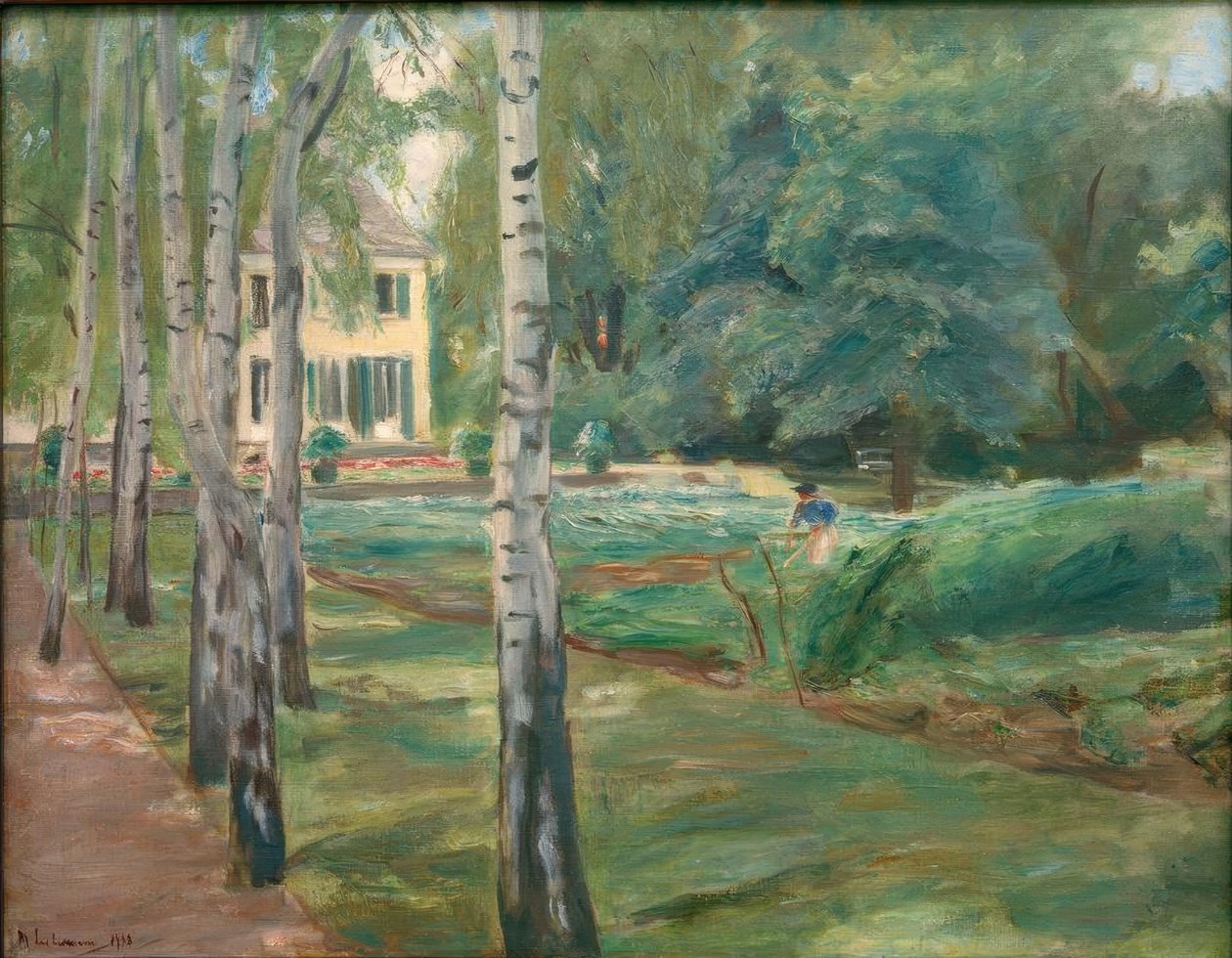 Aleja brzozowa w ogrodzie Wannsee na zachodzie autorstwa Max Liebermann