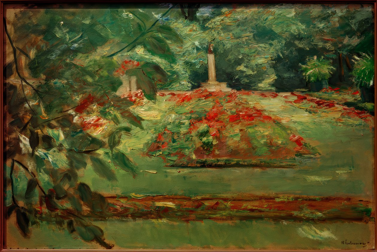 Taras kwiatowy w ogrodzie Wannsee na północy autorstwa Max Liebermann