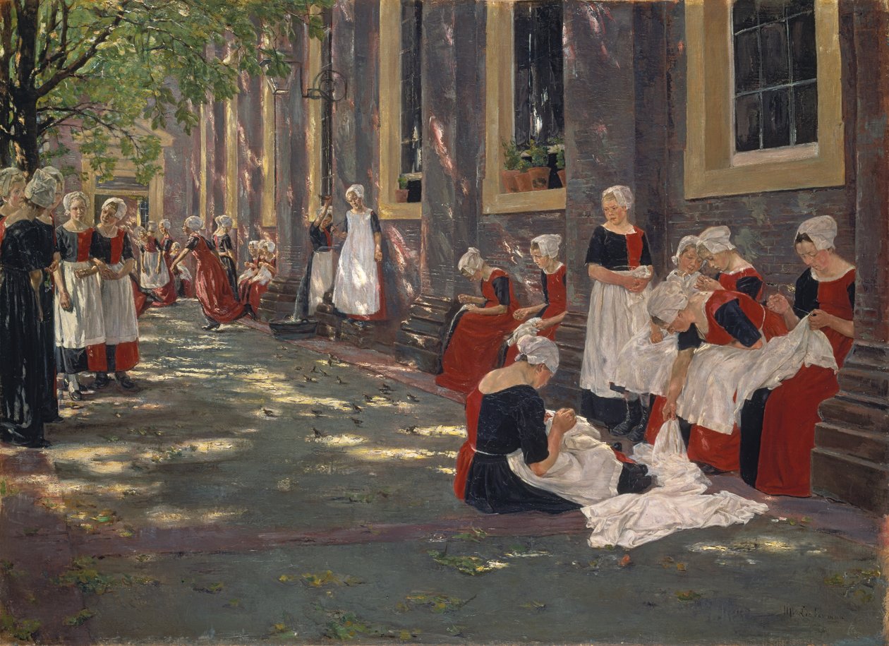 Bezpłatny okres w sierocińcu w Amsterdamie autorstwa Max Liebermann
