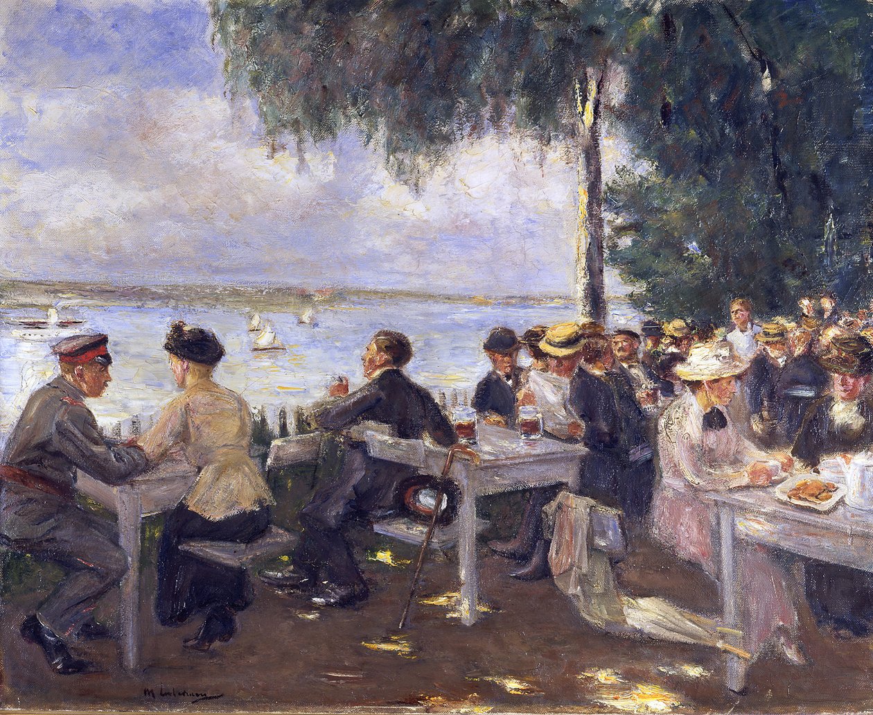 Restauracja ogrodowa nad Hawelą. Nikolskoe autorstwa Max Liebermann