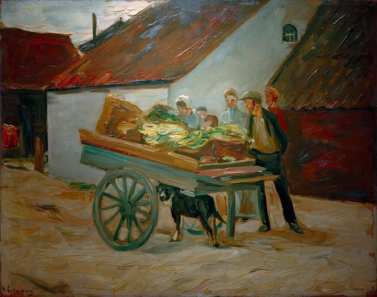Wózki warzywne - wózki dla psów autorstwa Max Liebermann