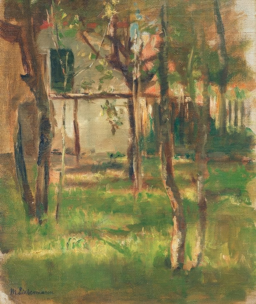 Dom z ogrodem autorstwa Max Liebermann