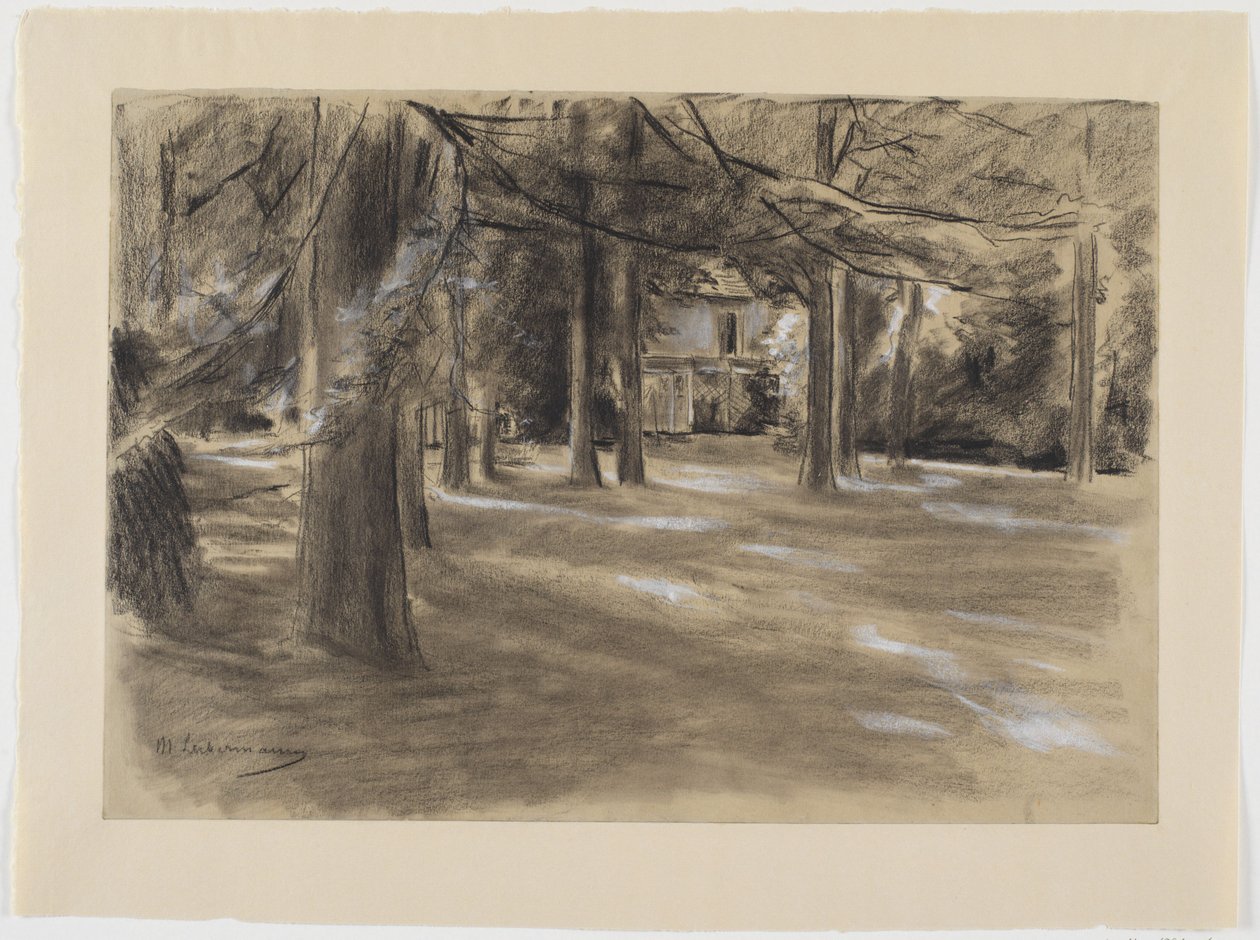 Holenderski park z domem autorstwa Max Liebermann