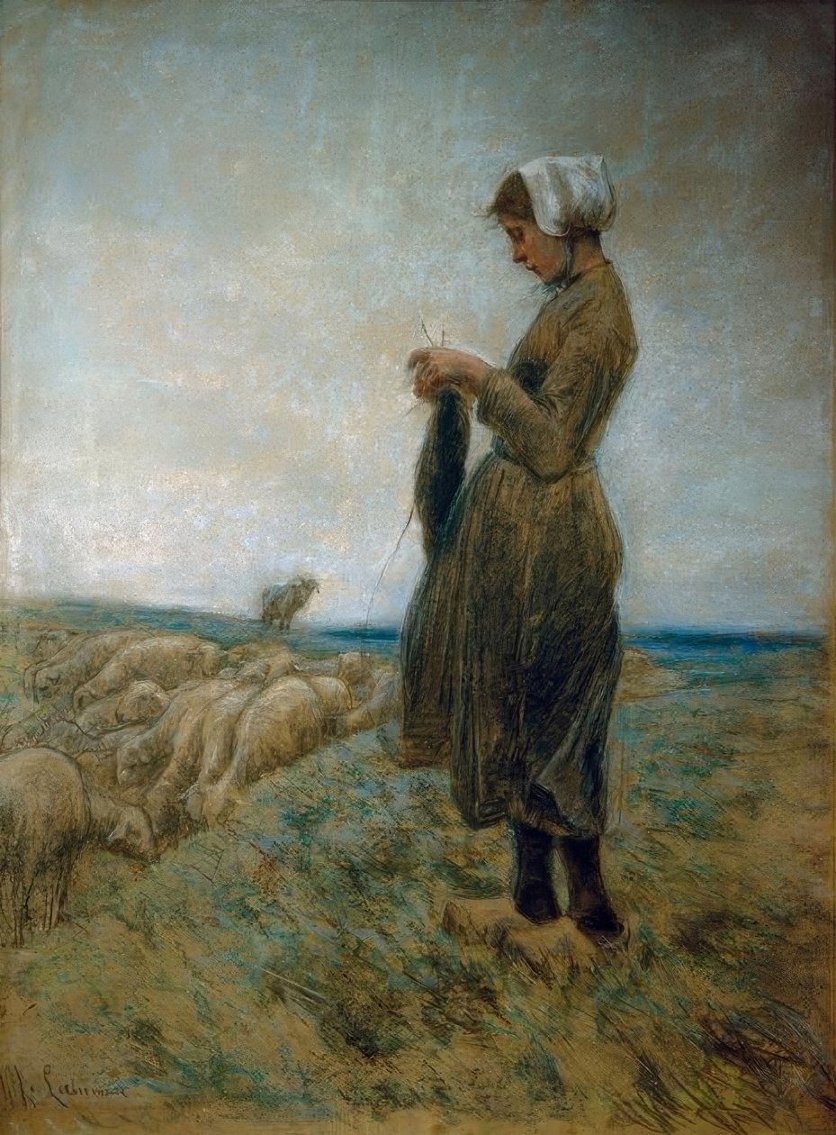 Owczarka holenderska (pasterka dziania) autorstwa Max Liebermann