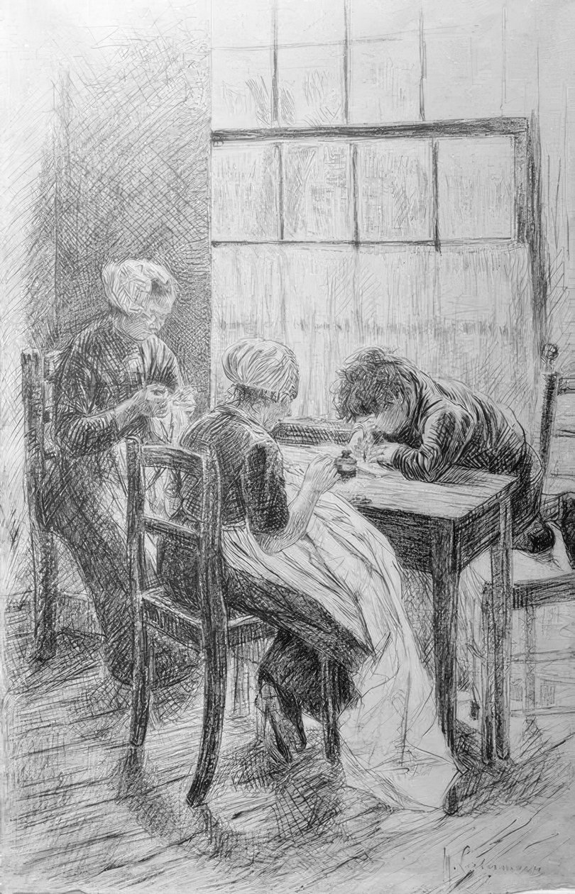 Holenderskie wnętrze autorstwa Max Liebermann