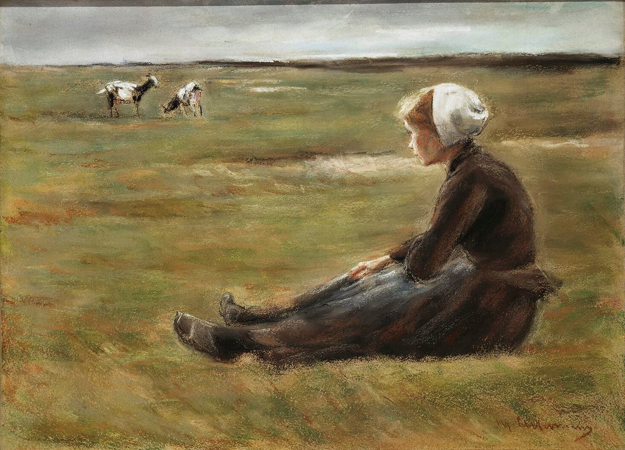 W polu, ok. 1890 r. autorstwa Max Liebermann