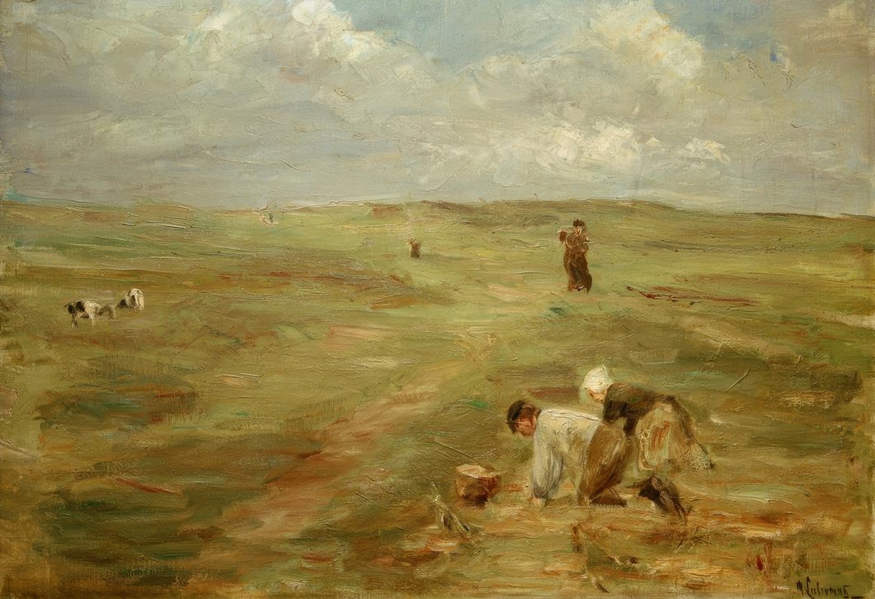 Kopaczki do ziemniaków na wydmach Zandvoort autorstwa Max Liebermann