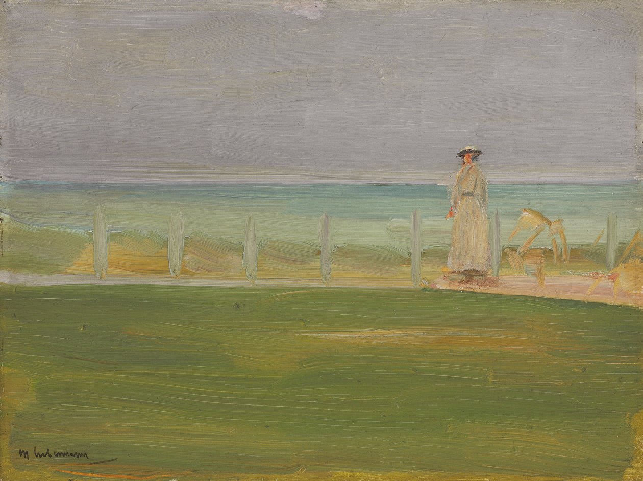 Pani na plaży, 1901 autorstwa Max Liebermann