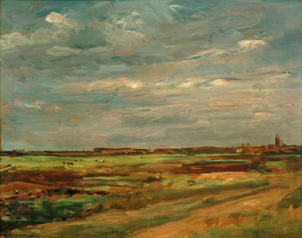 Krajobraz w pobliżu Noordwijk autorstwa Max Liebermann