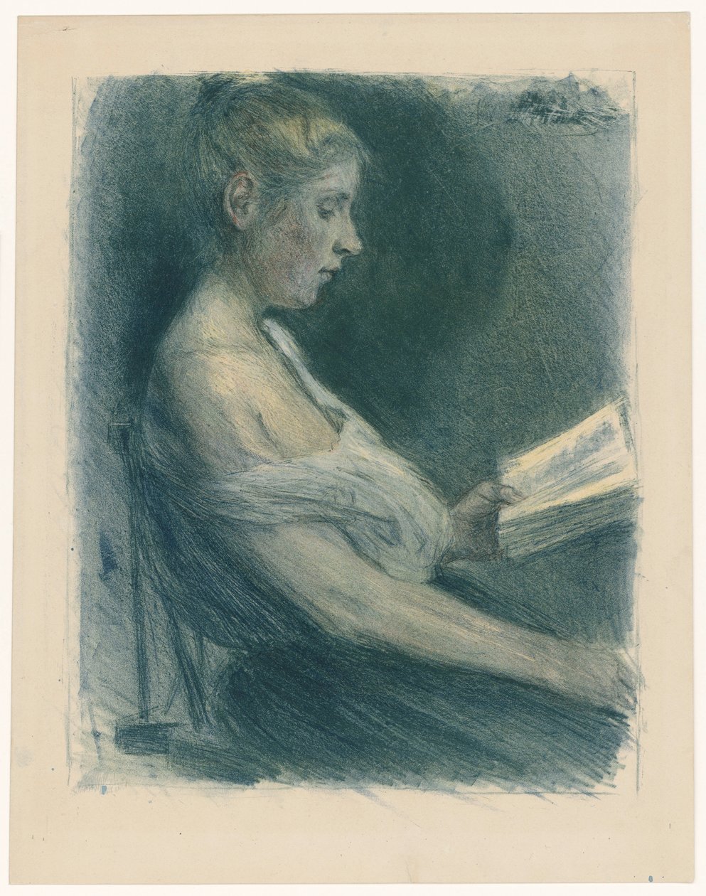Czytająca dziewczyna autorstwa Max Liebermann
